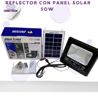 REFLECTOR CON PANEL SOLAR DE 50W