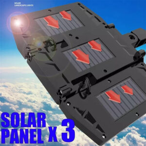 Lampara 3 Panel Solar Con Sensor De Movi