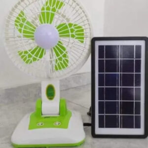 VENTILADOR RECARGABLE CON PANEL SOLAR