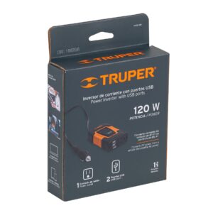 Inversor TRUPER Corriente 120 W - 2 USB