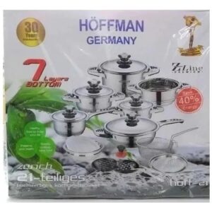 Bateria de ollas hoffman 21 piezas
