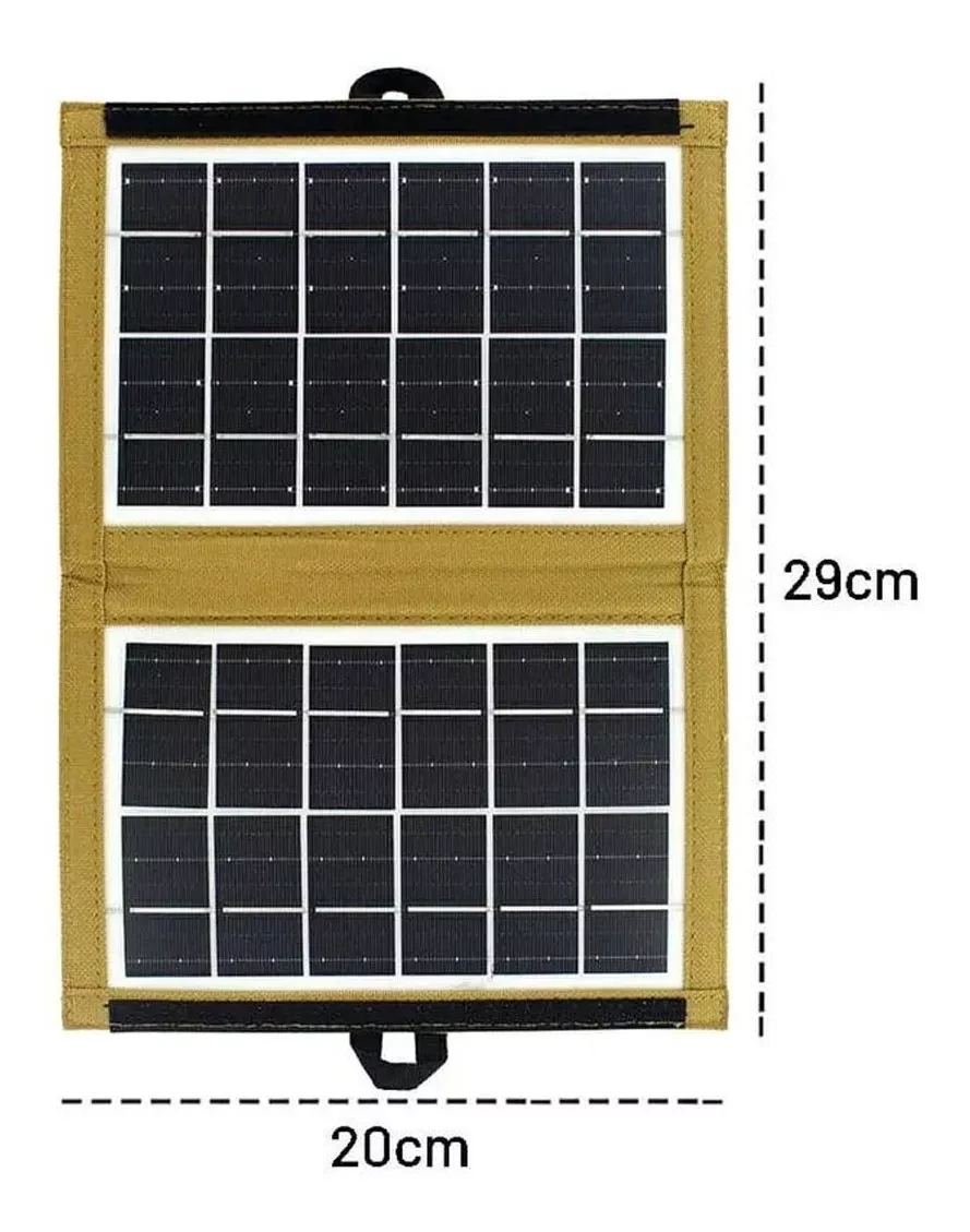 Panel Solar 6v 7w Con Usb Carga celular