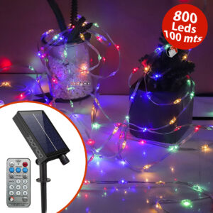 Guirnalda con Control Panel Solar 800Led