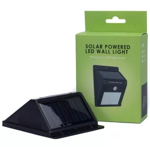 6 lámparas panel solar exteriores 30LED