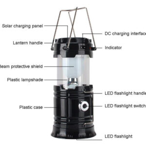 Lámpara linterna Solar - Sh-5800t