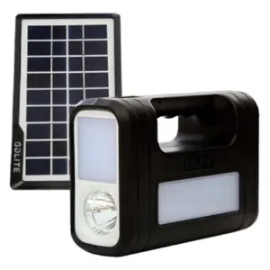 Panel Solar Tres Bombillos Linterna Led