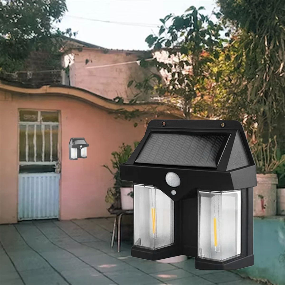 Lámpara solar Jardin panel solar