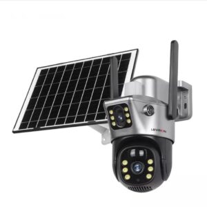 Camara doble lente con panel solar