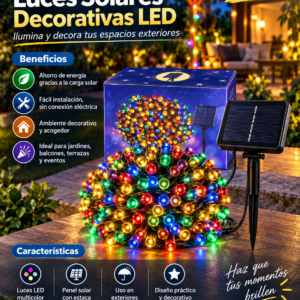 LUZ LINEAL SOLAR DE 20 METROS