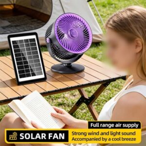 Ventilador Solar Portátil 5 Velocidades