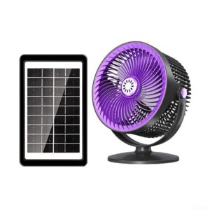 Ventilador Solar Portátil 5 Velocidades