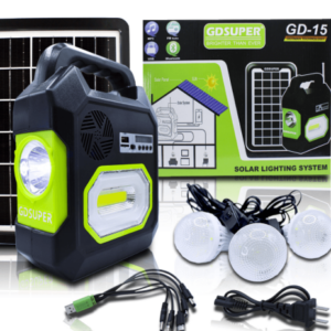 Kit de Energía Solar Portátil con Ilumin