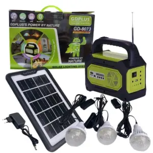 Kit Solar GDPLUS 3 Bombillos Radio BT