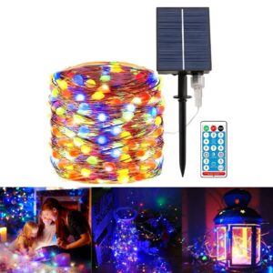 Luces Navideñas Rgb 20 metros solar