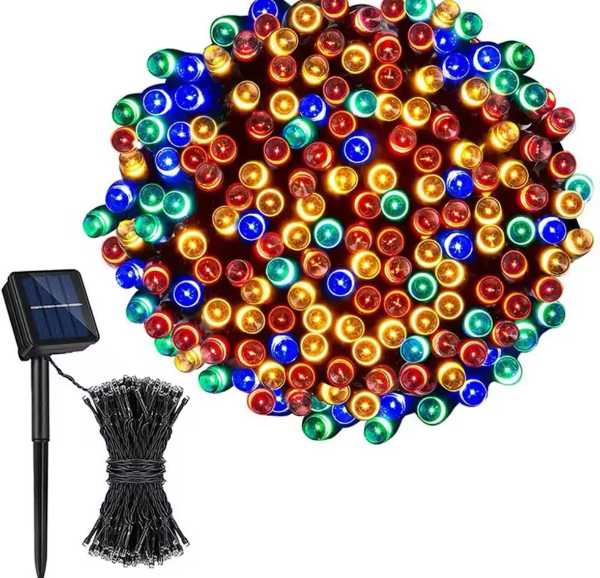 LUZ LED PANEL SOLAR NAVIDEÑA 100L