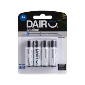 Pilas alcalinas AA 1.5V 8Und Dairu