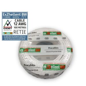 Cable 12 5M. Lib/Halog Blanco