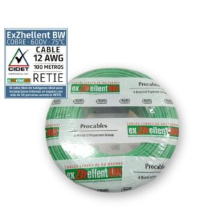 Cable 12 5M. Lib/Halog Verde