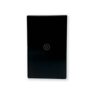 Interruptor Inteligente MTEK 1 Botón Wi-Fi Negro