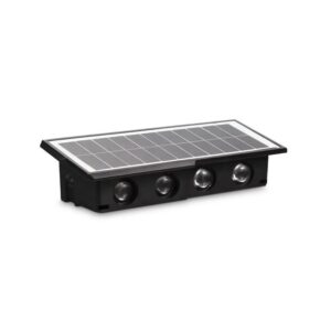 Aplique Led Solar 3 Ctt 4 Luces 40 Lúmenes