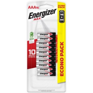 Pilas Alcalinas AAA Max 16 Und 1.5 V Larga Duración 300% Más Energizer
