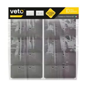 Pack Oslo x 8 Tomacorrientes Doble P/t 15 Amp