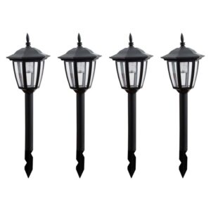 Estaca Solar LED Clasic Negro 51 cm
