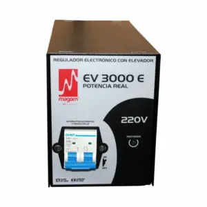 Regulador de Voltaje MAGOM EV 3000E 3000W Monofásico 220V con Supresor de Picos