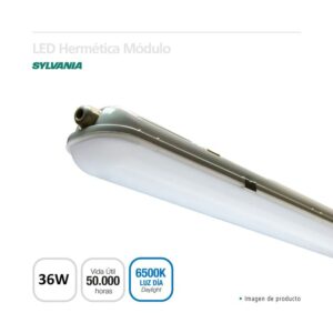 Lámpara Hermética LED 36W Luz Fría 4500 Lúmenes Sylvania