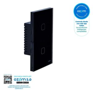 Interruptor Inteligente Doble Black Connect Iot