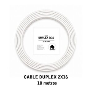 Cable Dúplex 2X16 10M Blanco