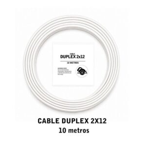 Cable Dúplex 2X12 10M Blanco