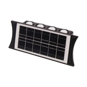 Aplique Solar Led Con 3 Cambios de Temperatura de Color Negro Just Home Collection Producto Certificado